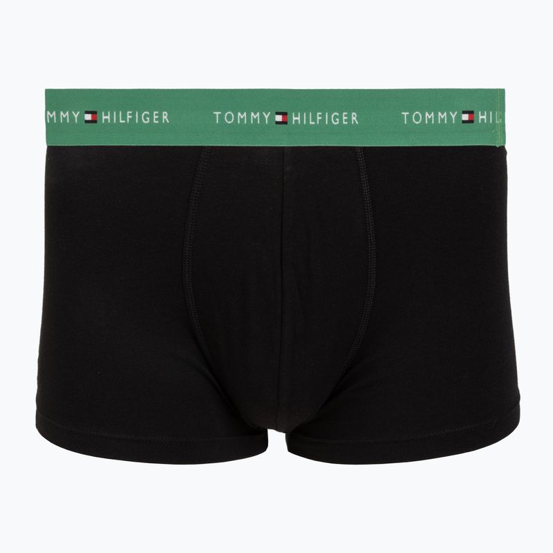 Herrenboxershorts Tommy Hilfiger Trunk WB 5 pack black/fr red/bon pk/als green/no blue 5
