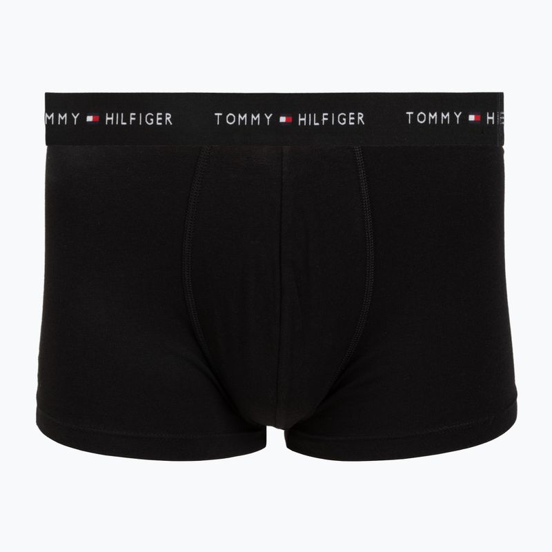 Herrenboxershorts Tommy Hilfiger Trunk WB 3 pack utility sage/black/bonita pink 4