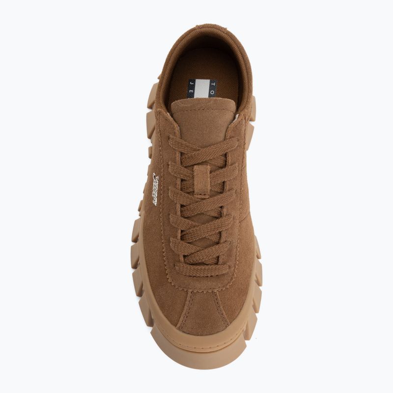 Damen-Schuhe Tommy Jeans Platform Sneaker Suede warm khaki 5