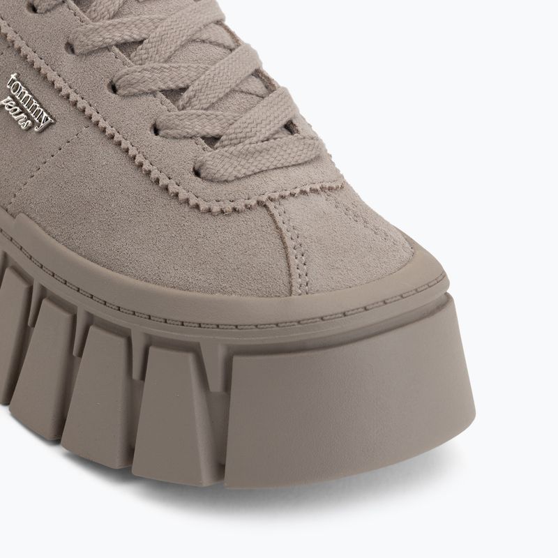 Damen-Schuhe Tommy Hilfiger TJW Platform Sneaker Suede limeston dust 7