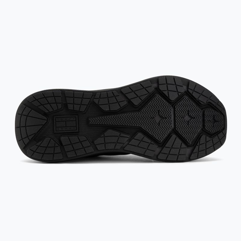 Herren Schuhe Tommy Jeans Runn Leather triple black 4