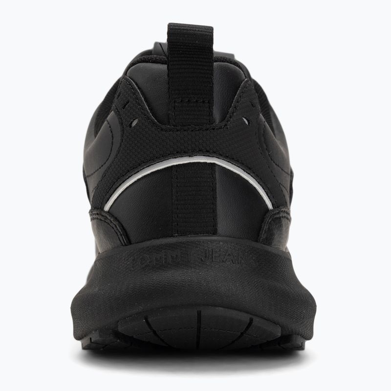 Herren Schuhe Tommy Jeans Runn Leather triple black 6