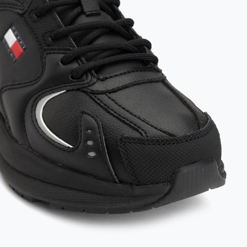 Herren Schuhe Tommy Jeans Runn Leather triple black 7