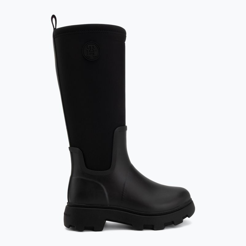Gummistiefel für Damen Tommy Hilfiger Stamp Warm Knee black 2