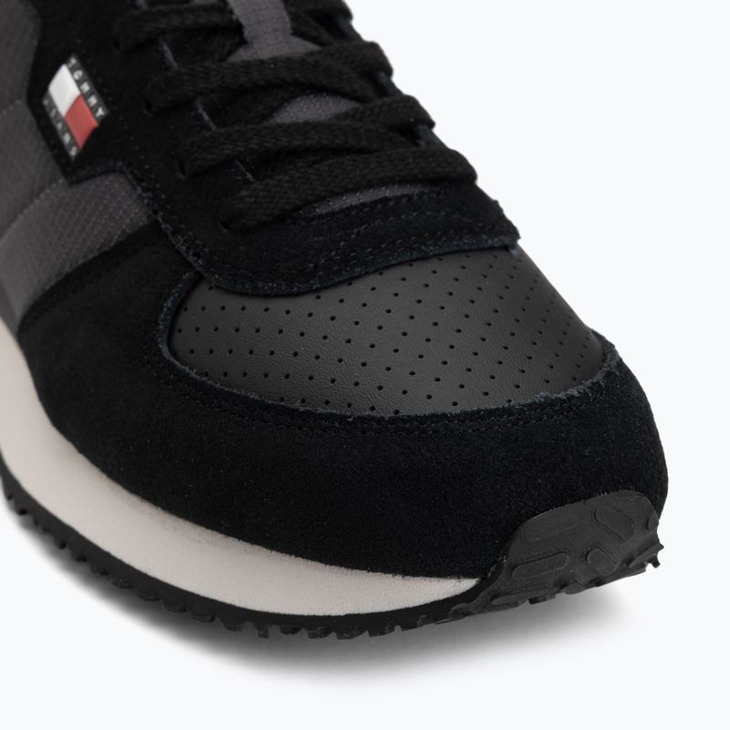 Herren Schuhe Tommy Jeans Runner Flag Mix washed black/stratus grey 7