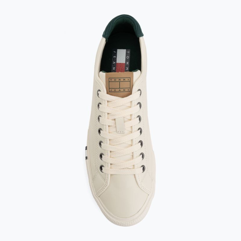 Herren Schuhe Tommy Hilfiger Archive Y2K Cleat Leather ivory petal/velvet green 5