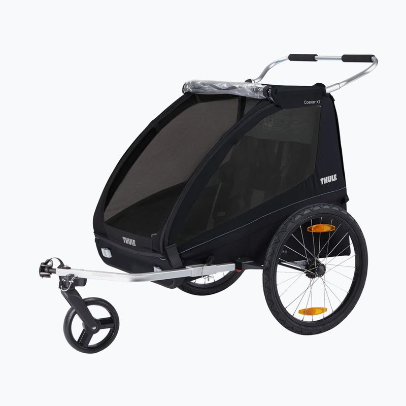 Thule Coaster XT Bike Trailer+Stroll Zwei-Personen-Fahrradanhänger schwarz 10101810