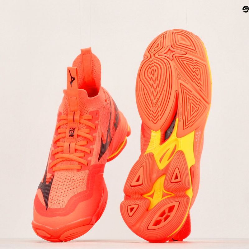 Herren Volleyballschuhe Mizuno Wave Lightning Neo2 neon flame / schwarz / bolt2 9