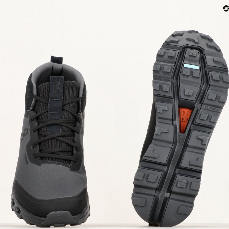 Herren-Trekkingstiefel On Cloudroam Waterproof schwarz/eclipse 15