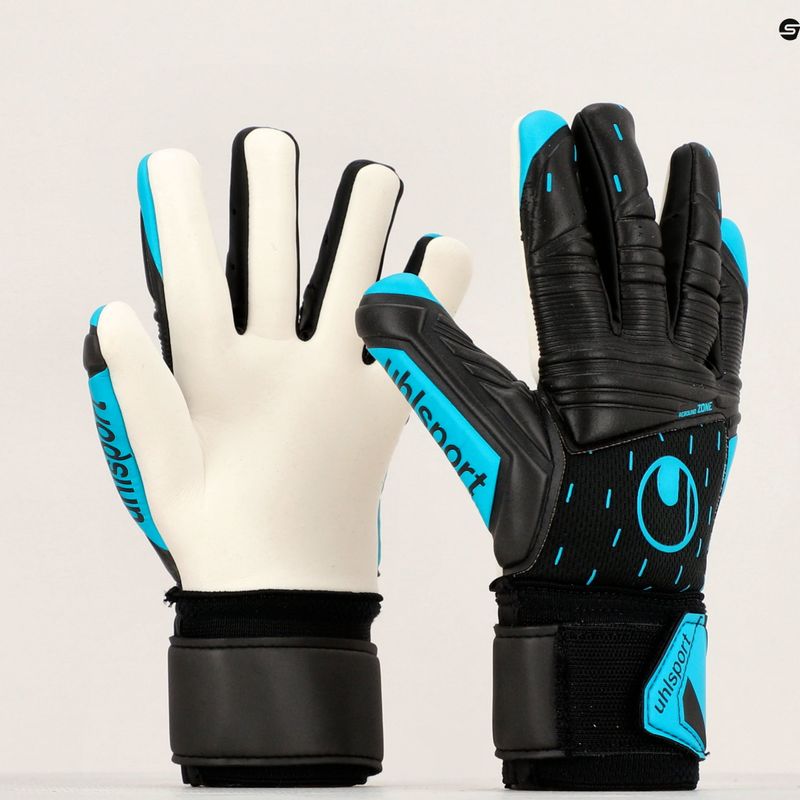 Uhlsport Classic Soft Hn Comp Torwarthandschuhe schwarz/blau/weiß 8