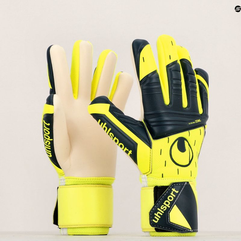 Kinder-Torwarthandschuhe uhlsport Classic Absolutgrip Hn Pro Jr. neongelb/grün/weiß 4