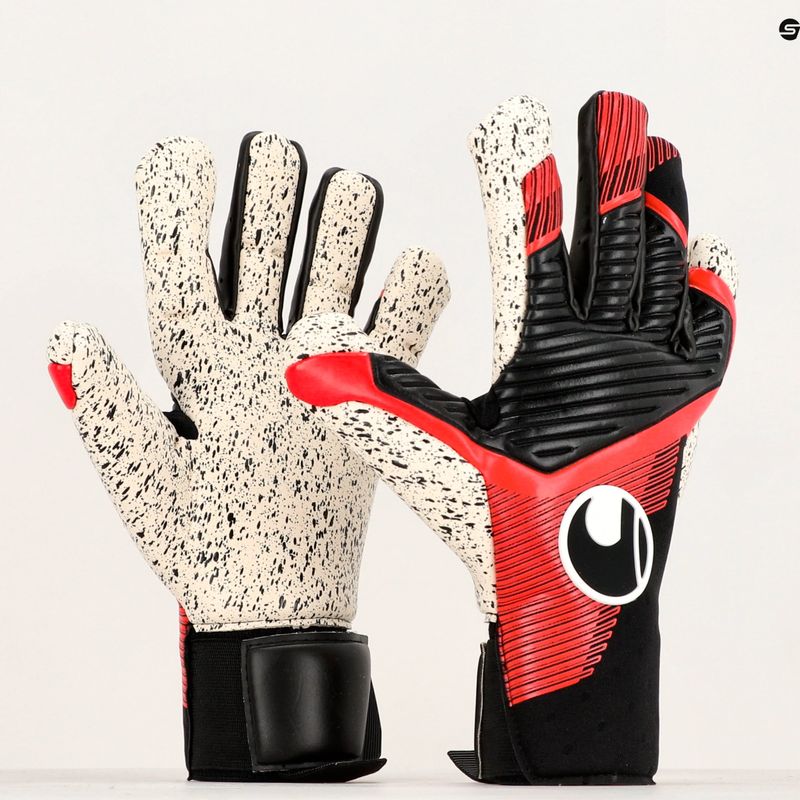 Uhlsport Powerline Supergrip+ Hn Torwarthandschuhe schwarz/rot/weiß 4