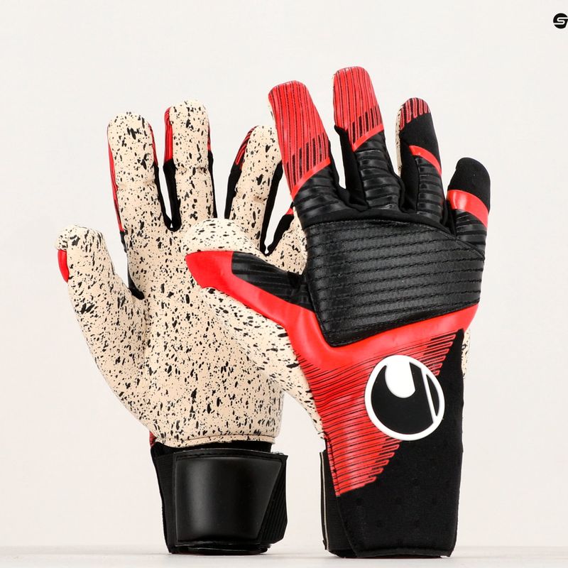 Uhlsport Powerline Supergrip+ Reflex Torwarthandschuhe schwarz/rot/weiß 4
