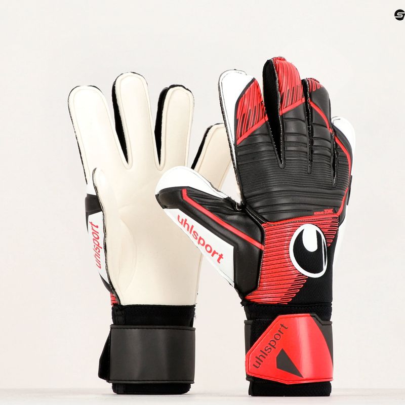 Uhlsport Powerline Soft Pro Torwarthandschuhe schwarz/rot/weiß