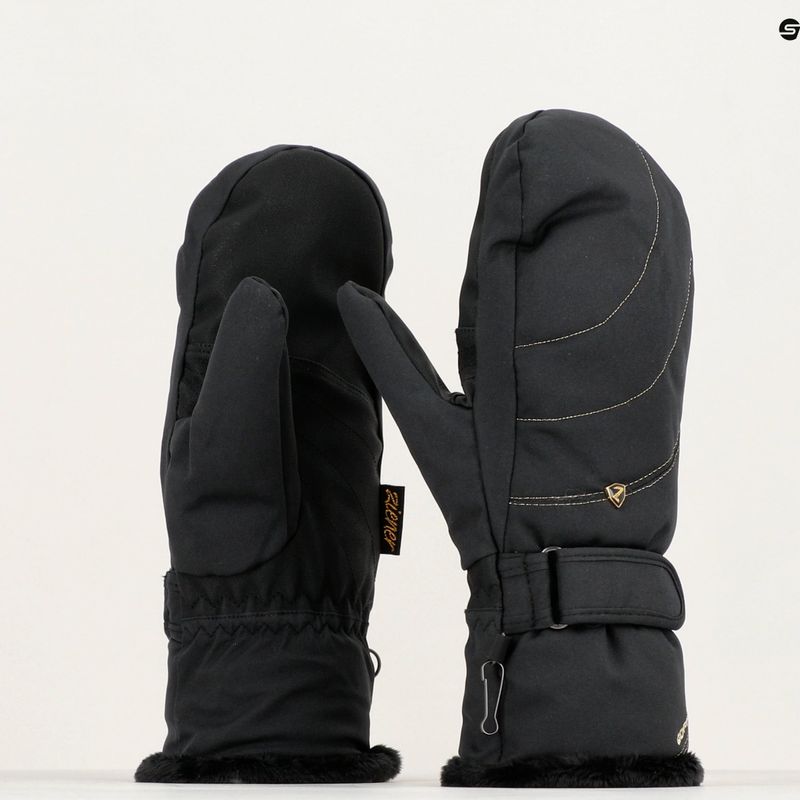 Damen Skihandschuhe ZIENER Kahlia PR schwarz gold art 3
