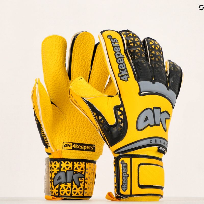 4Keepers Champ Astro VI Torwarthandschuhe gelb/grau 5