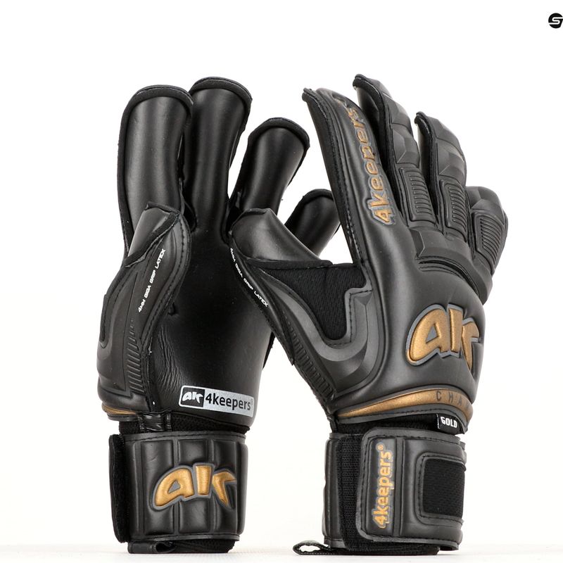 4Keepers Champ Gold Black VI Torwarthandschuhe schwarz 5