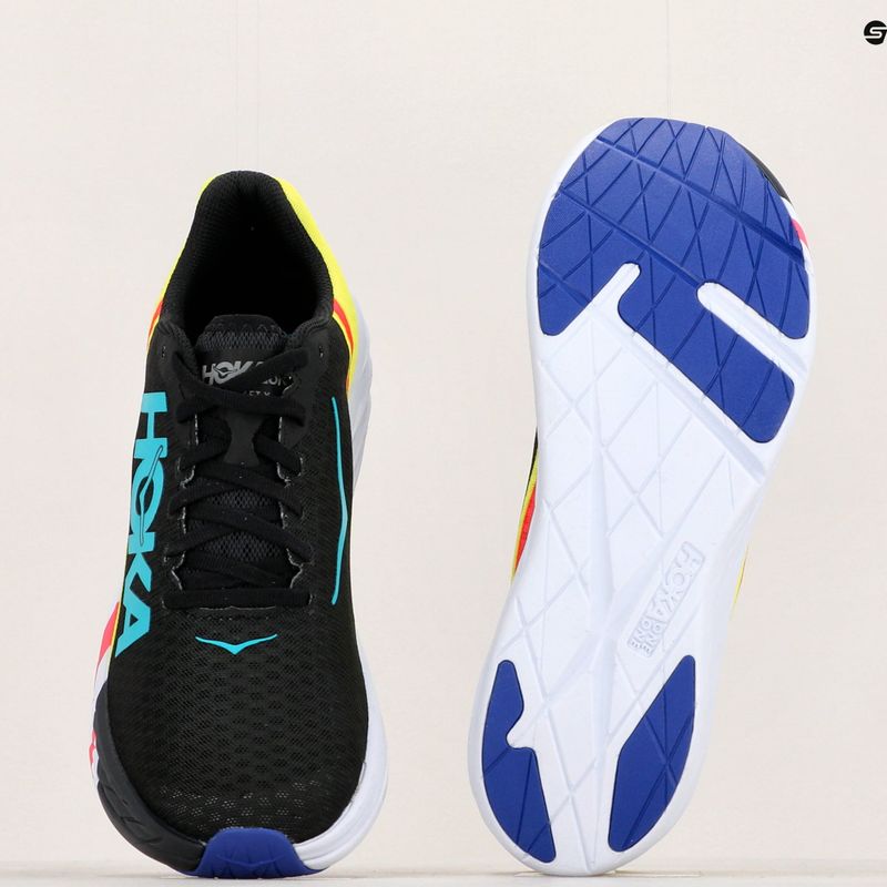HOKA Rocket X schwarz/abends primrose Laufschuh 11
