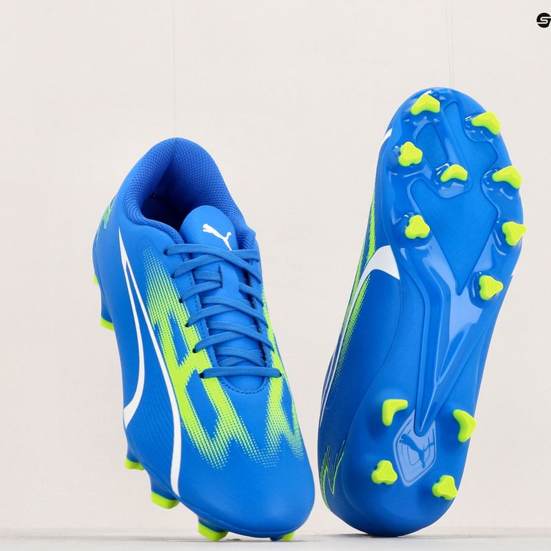 Herren Fußballschuhe PUMA Ultra Play FG/AG ultra blau/puma weiß/pro grün