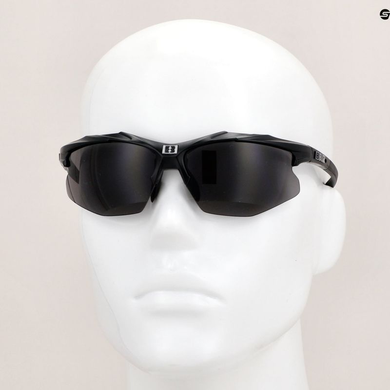 Bliz Hybrid S3 glänzend schwarz/rauchfarben Fahrradbrille 10