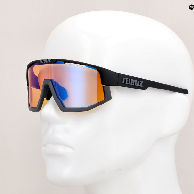 Bliz Vision Nano Optics Nordic Light S2 mattschwarz/hellkoralle/orange blau Multibikebrille 11