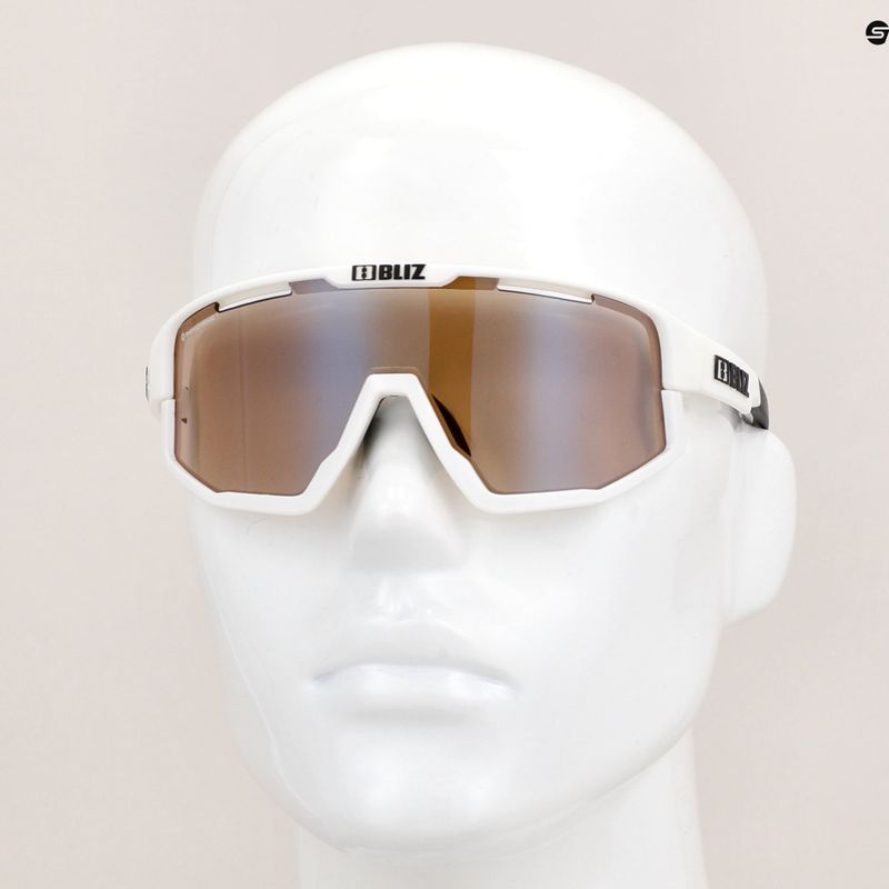 Bliz Fusion Nano Optics Photochromic S1-S3 matt weiß/braun Multiradbrille 10