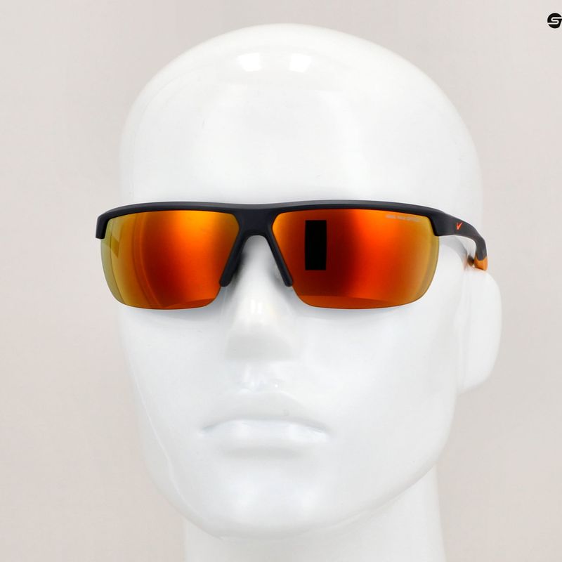 Nike Tempest matte gridiron/total orange braun w/orange Sonnenbrille 8