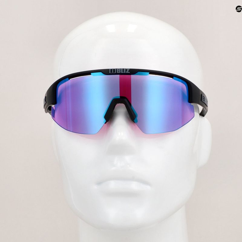 Bliz Matrix Nano Optics Nordic Light S2 Fahrradbrille matt schwarz/begonia/violett blau multi 10