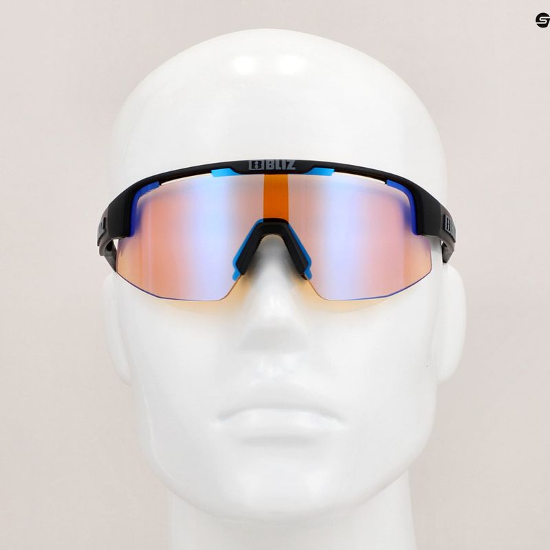 Bliz Matrix Small Nano Optics Nordic Light S2 matt schwarz/koralle/orange blau Multibikebrille 10