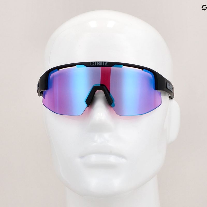 Bliz Matrix Small Nano Optics Nordic Light S2 Fahrradbrille matt schwarz/begonia/violett blau multi 10