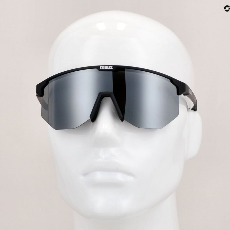 Bliz Hero S3 mattschwarz/rauchsilber verspiegelte Fahrradbrille 13