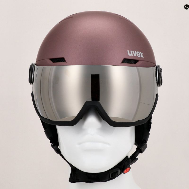 Skihelm UVEX Wanted Visor violett 56/6/262/75 13