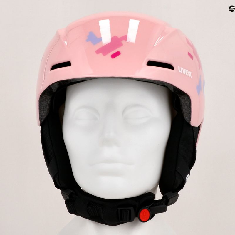 UVEX Kinderskihelm Viti rosa Puzzle 13
