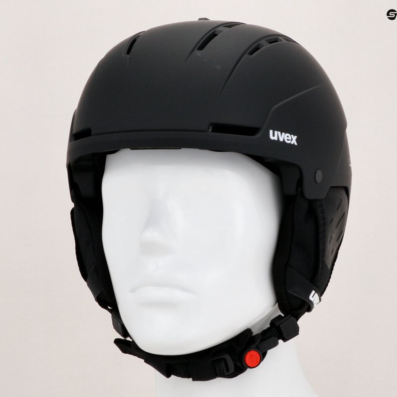 Skihelm UVEX Stance schwarz-matt 11