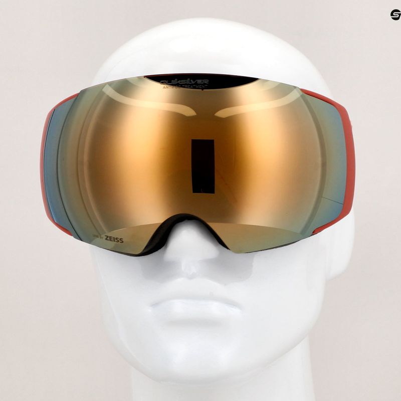 Quiksilver Greenwood S3 schwarz Redwood / clux gold mi Snowboardbrille 10