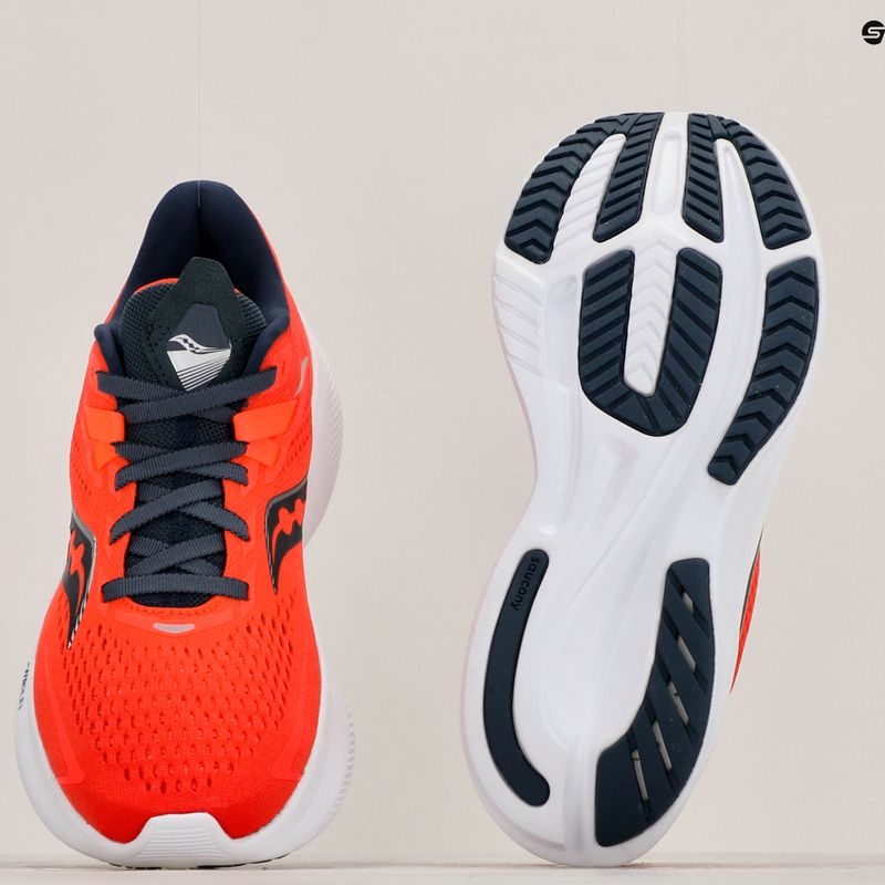 Damen Laufschuhe Saucony Ride 15 vizi rot/nacht 10