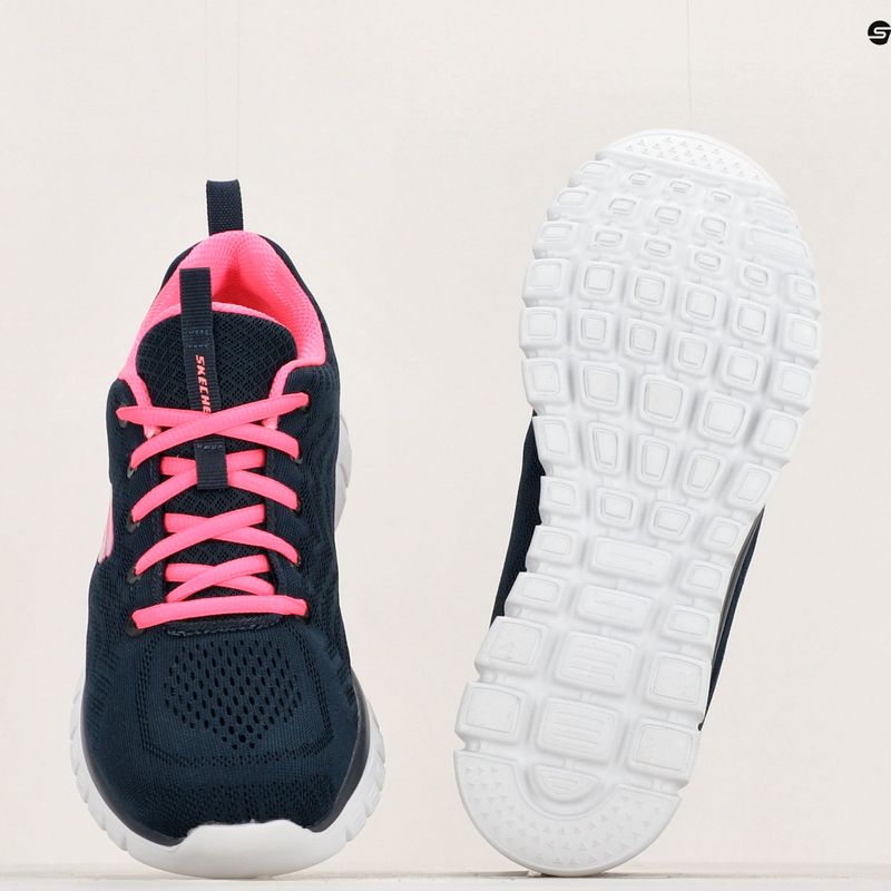 SKECHERS Graceful Get Connected Damen Trainingsschuhe navy/hot pink 13