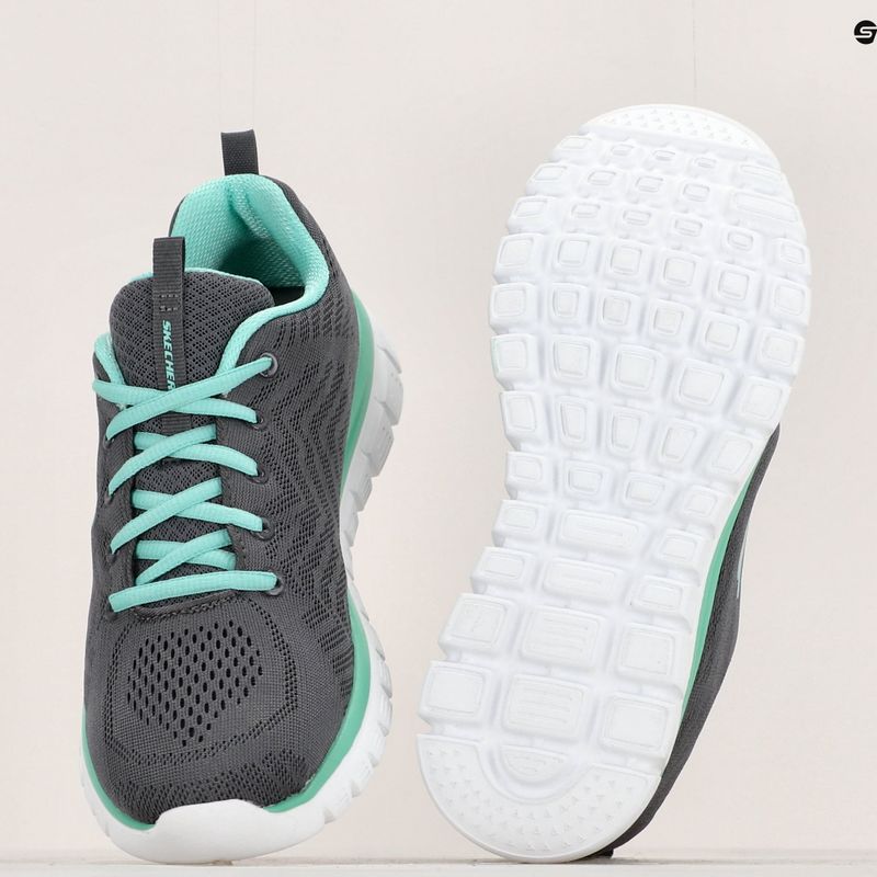 SKECHERS Graceful Get Connected Damen Trainingsschuhe anthrazit/grau 8