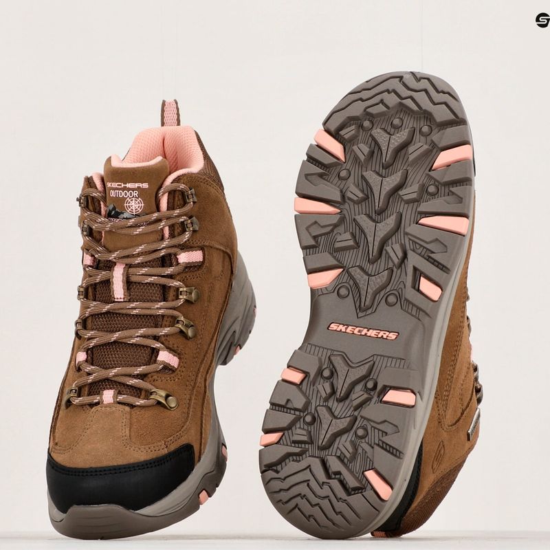 Damen-Trekkingschuhe SKECHERS Trego Alpine Trail braun/natur 14