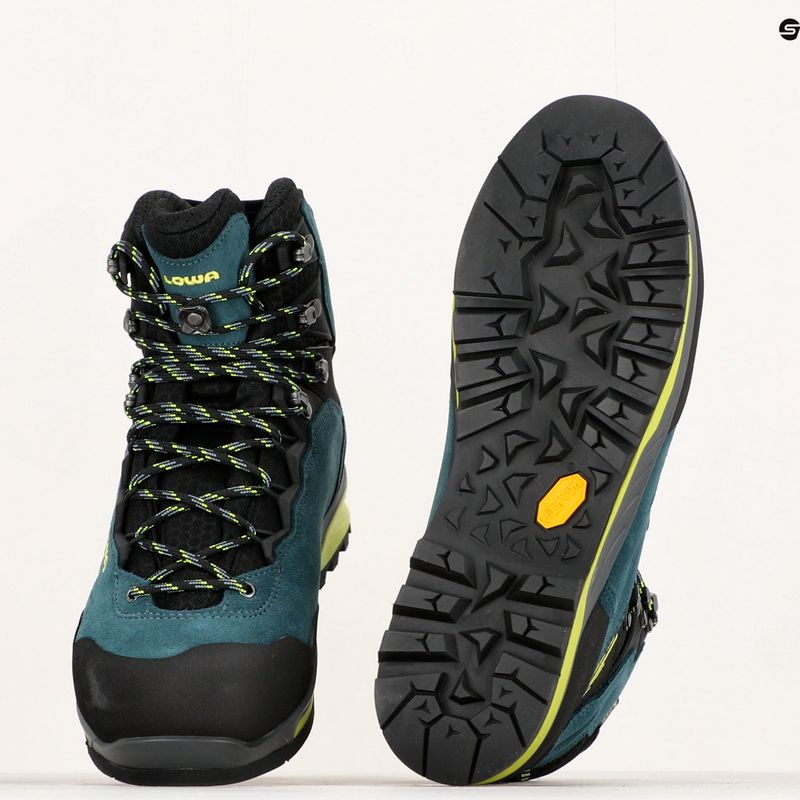 LOWA Cadin II GTX Mid stahlblau/limone Stiefel 9