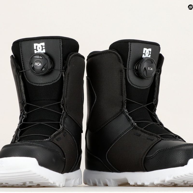 Kinder Snowboardschuhe DC Youth Scout schwarz/weiß 8