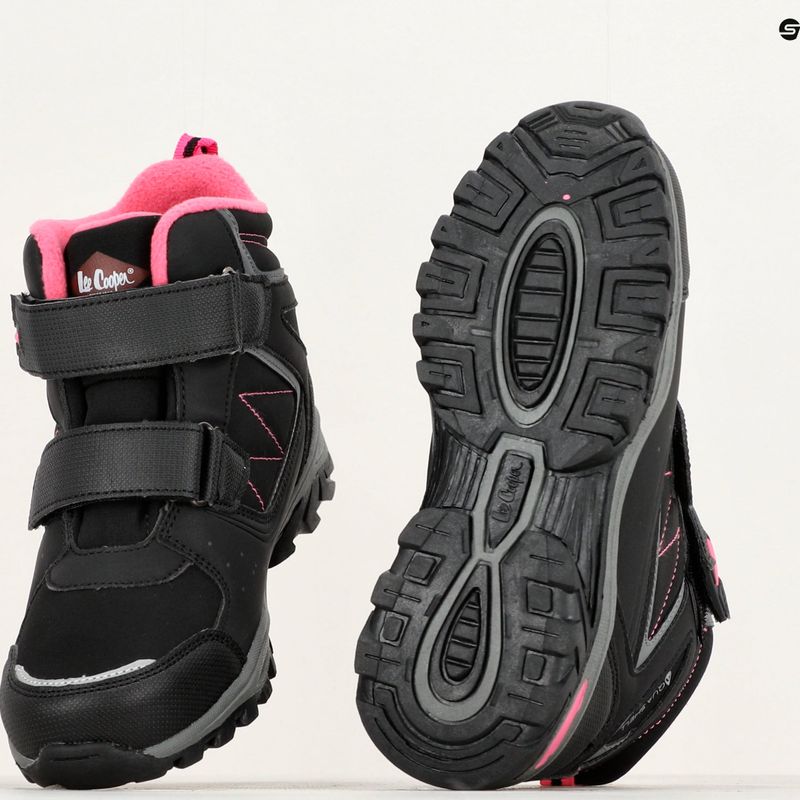 Lee Cooper Kinderschneestiefel LCJ-23-01-2061 schwarz/fuchsia