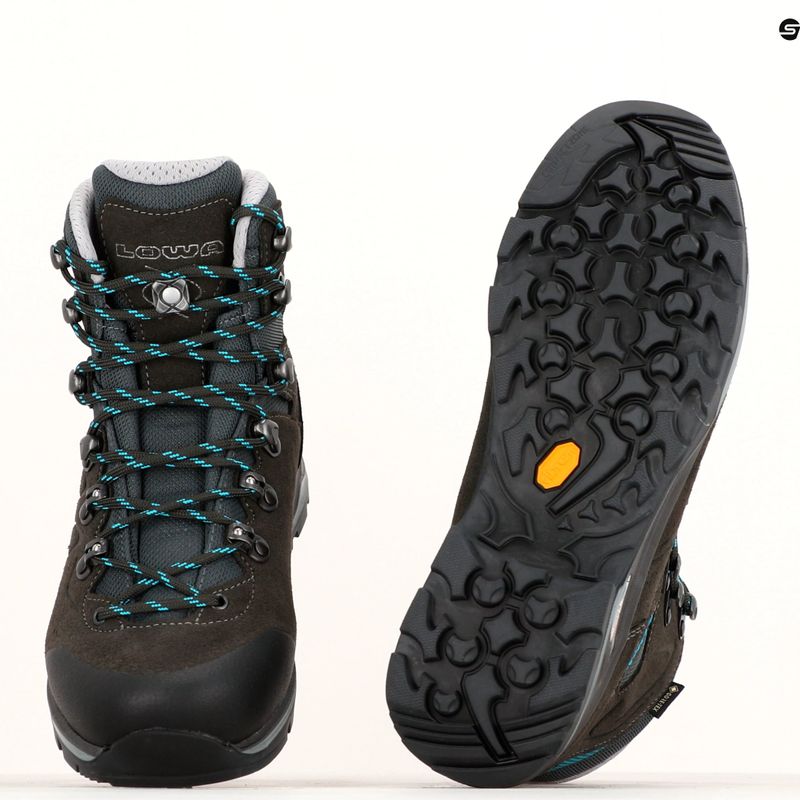 Damen-Trekkingstiefel LOWA Badia GTX anthrazit/blau 8