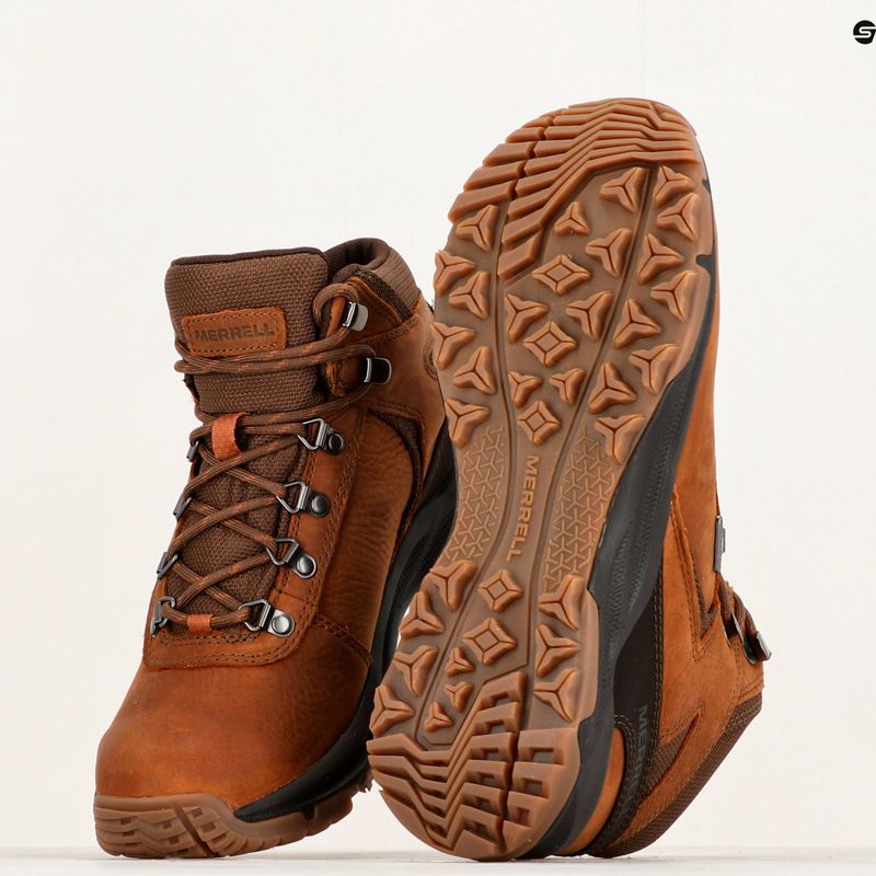 Herren-Trekking-Stiefel Merrell Erie Mid Ltr WP toffee 8