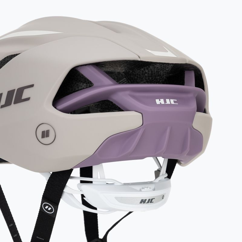 Fahrradhelm HJC Furion 3 mt beige/purple 8