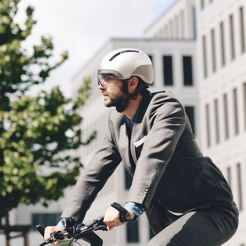 HJC Calido Fahrradhelm weiß/silber 81412301 15