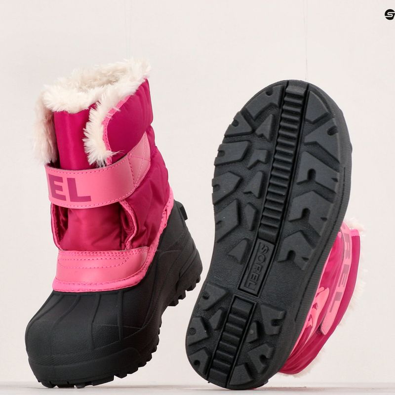 Sorel Snow Commander Junior Schneestiefel tropisch rosa/dunkelrot 15