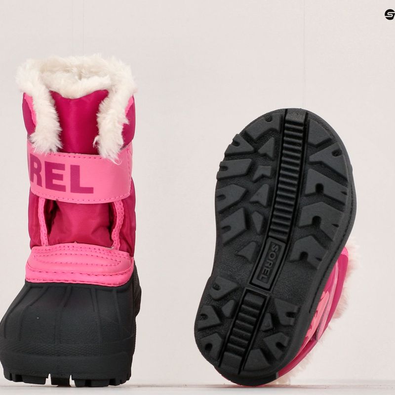 Sorel Snow Commander Kinder-Schneestiefel tropisch rosa/dunkelrosa 15