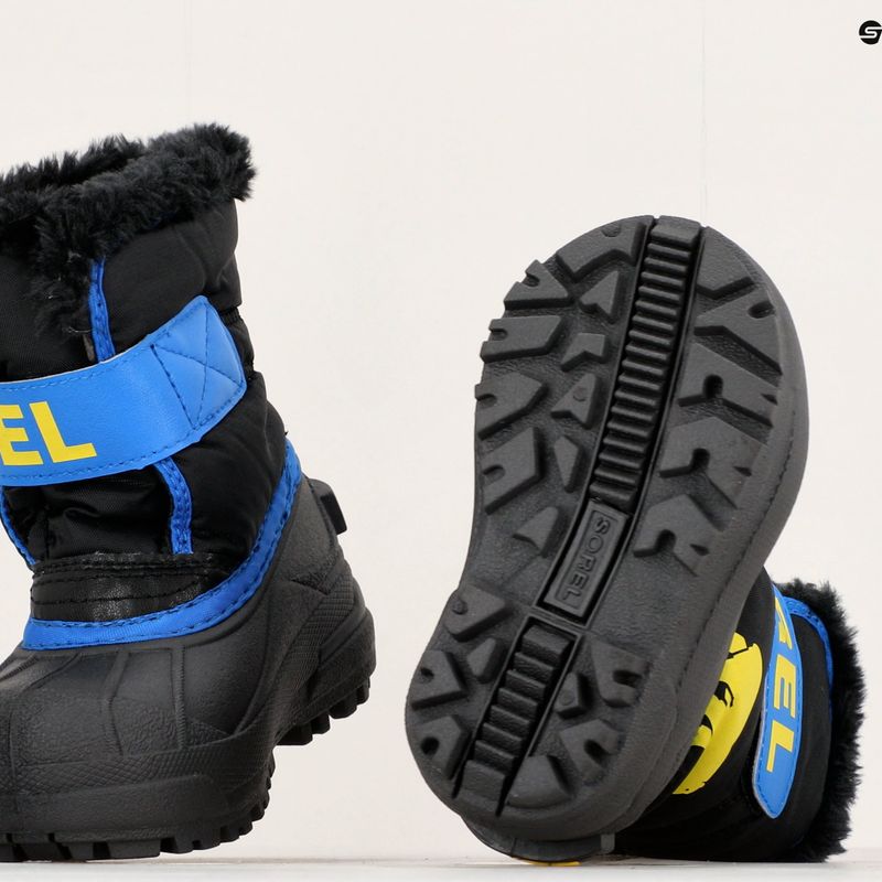 Sorel Snow Commander Kinderschneestiefel schwarz/super blau 15