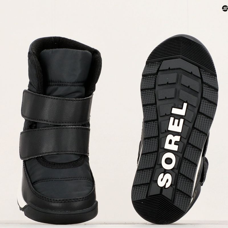 Sorel Whitney II Strap WP Junior Schneestiefel schwarz/Meersalz 16